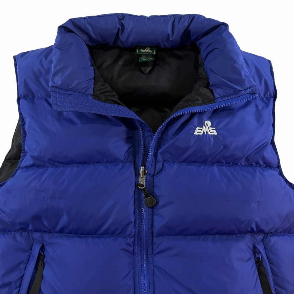 EMS Eastern Mountain Sports Vtg Women's Goose Down Puffer Vest Royal Blue Medium